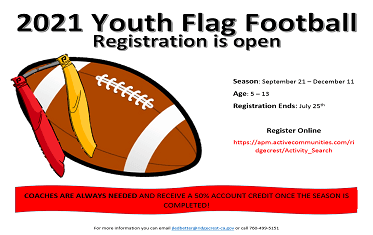 Flag Football news flash
